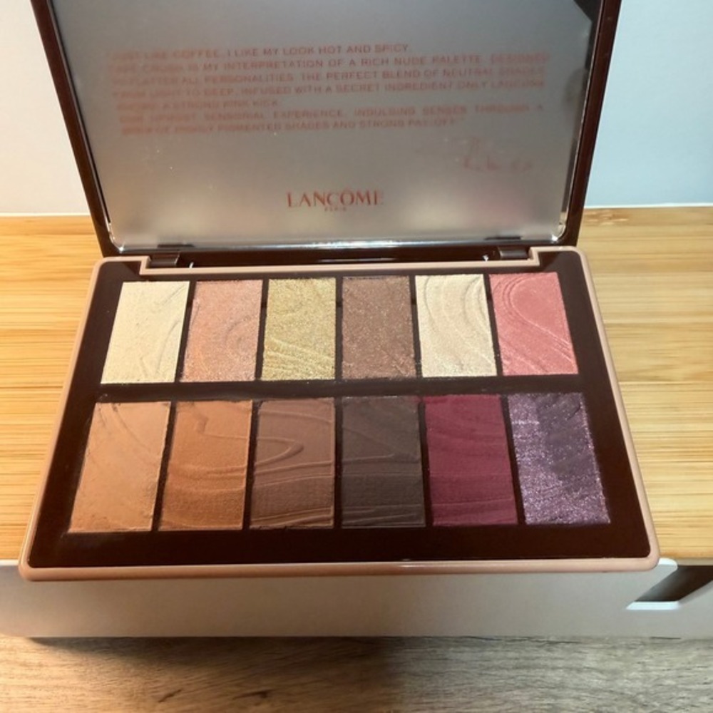 Lancome x Sheika Daley Idole Cafe Crush Eyeshadow Makeup Palette 12 Shades EUC - Picture 2 of 8